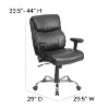 Emma and Oliver 400 lb. Big & Tall Mid-Back Swivel Clean Line Stitch Ergonomic Task Office Chair - 4 of 4