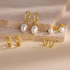 Small Gold Huggie Hoop Earrings Set for Women Men Hypoallergenic 14K Plated Stack Cartilage Earrings, Multiple Piercing - 4 of 4
