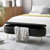 Bedroom Storage Bench Bed Ottoman Bench with Storage Space Home Sofa Bench with Support Legs End of Bed Bench Ottoman Storage Bench - 2 of 4