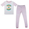 Just Chill Dog Blue Wash And Rainbow Dreams Short Sleeve Youth Girls 2-Pack Pajama Set - image 2 of 4