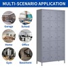 Dexmalle 15 Large Compartments  Storage Metal Locker Officce Cabinet - 4 of 4