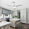 52"Smart Ceiling Fans With Dimmable Led Light 3 Solid Wood Blades Reversible Dc Motor White By Remote Or App And Voice Control-The Pop Home - 3 of 4