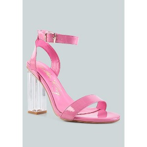 Poloma Clear Block Heel Party Sandals - 1 of 4