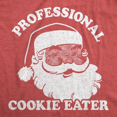 Мужские футболки Crazy Dog T-Shirts, Inc. Mens Funny T Shirts Professional Cookie Eater Sarcastic Christmas Graphic Santa Tee for Men - Crazy Dog Men's T Shirt Gift For Christmas Red XXL — фото 2