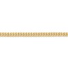 Black Bow Jewelry 3.9mm, 14k Yellow Gold Solid Beveled Curb Chain Bracelet - 2 of 4