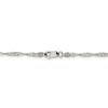Black Bow Jewelry 2.25mm Sterling Silver, Solid Singapore Chain Necklace - 4 of 4
