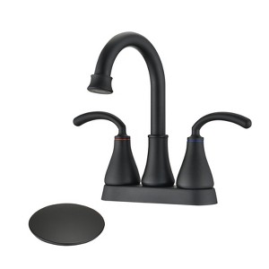 PROOX 4 in. Centerset 2-Handle Bathroom Faucet with Pop Up Drain - 1 of 4