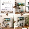 ELJGET 20/40/55 Gallon Fish Tank Stand with Power Outlet & LED Light, Metal Aquarium Stand with 3 Tier Adjustable Storage Shelves, 30.7"*13.8" - 4 of 4