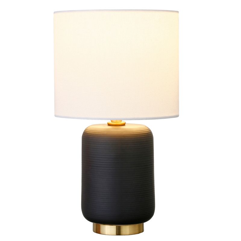 Hampton & Thyme 15" Tall Ceramic Mini Lamp with Fabric Shade , 4 of 10