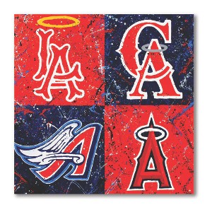 Courtside Market Drizzle Los Angeles Angels Gallery-Wrapped Canvas - 1 of 4