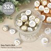 Big Dot of Happiness It's Twins - Gold Twins Baby Shower Small Round Candy Stickers - Party Favor Labels - 324 Count - 2 of 4