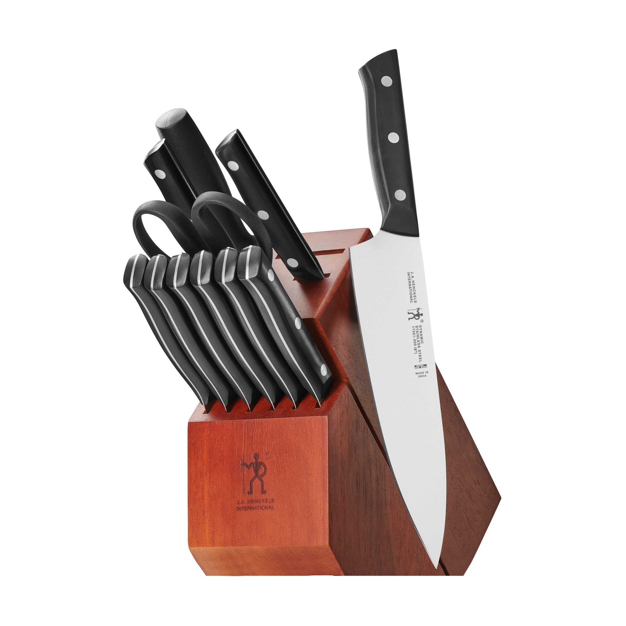HENCKELS Dynamic 12-pc Knife Block Set - Acacia