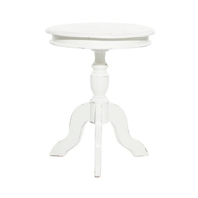 Farmhouse Wood Accent Table White - Olivia & May