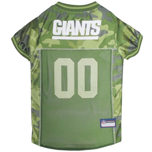 Nfl New York Giants Pets First Camo Pet Football Jersey - Camo L : Target