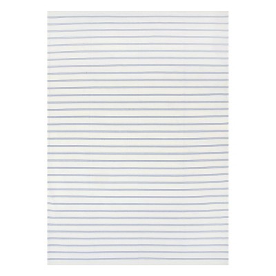 84" x 60" Cotton Striped Tablecloth Blue - Threshold™