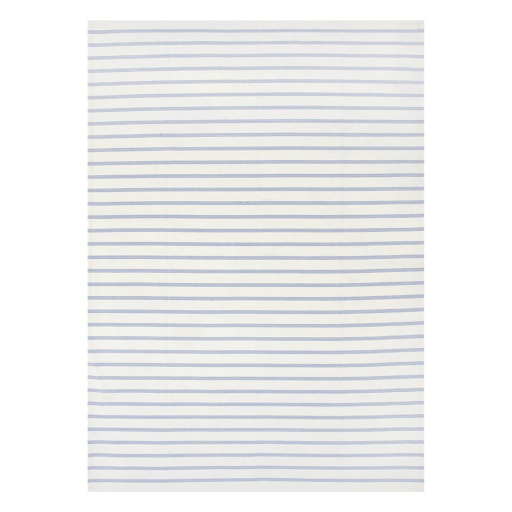 84" x 60" Cotton Striped Tablecloth Blue - Threshold™