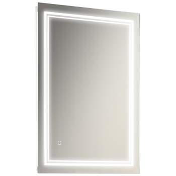 White Vanity Mirror With Lights 32 X 28 Made in the USA 