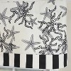 RLF Home Reef Banded Valance Collection - 100% Cotton Window Treatment 50" x 16"  Black - 4 of 4