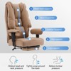 Efomao Big and Tall Office Chair 400lbs, PU Leather High Back Executive Office Chair with Footrest - 3 of 4