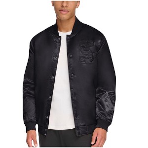 STARTER Mens Classic Fit Tonal Satin Bomber Jacket - 1 of 1