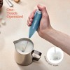 Peach Street Powerful Handheld Milk Frother, Mini Frother Wand, Battery Operated Stainless Steel Mixer, With Stand. for Milk, Latte - 3 of 4