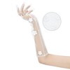 INSPIRE CHIC Women's Pearl Floral Lace Female Polka Point Finger Length Arm Sleeves Gloves 1 Pair - 3 of 4