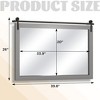 Beautyolove Rectangle Wood Framed Accent Wall Mirror - 3 of 4