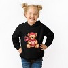 Valentine Teddy Bear Beanie - Toddler Hoodie - 3 of 4