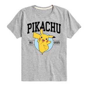 Boys' - Pokémon - Pikachu Collegiate Short Sleeve Graphic T-Shirt - 1 of 4