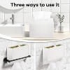 LunaLulinlk Tissue Box Cover Holder Compatible with Disposable Paper Hand Towels, Leather Paper Towel Dispenser - 4 of 4