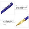 Unique Bargains Metal Smooth Writing Office Reusable Gel Ink Rollerball Pens 12 Pcs - 4 of 4