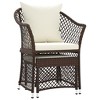 vidaXL 2 Piece Patio Lounge Set with Cushions Brown Poly Rattan - 3 of 4
