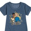 Girls' - Barbie - Holiday Friends Graphic Short Sleeve Fleece Dress - 2 of 4