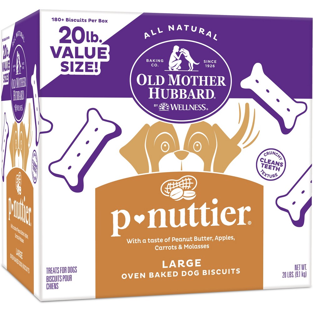 Photos - Dog Food Old Mother Hubbard by Wellness Classic Crunchy P-Nuttier with Apple, Peanu
