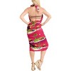 LA LEELA Women's Summer Beach Wrap Bikini Wraps Sarong Cover up Skirt Swimsuit Swimwear Bathing Suit Cover Ups for Women One Size Pink, Car - 3 of 4