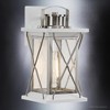 Urban Ambiance Luxury Colonial Outdoor Wall Light,  13"H x 6.5"W,  Stainless Steel Finish, UHP1222 - 3 of 4