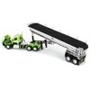 First Gear DCP 1/64 Lime Green & Black Kenworth W990 Day Cab with MAC Half Round End Dump Trailer 60-1660 - 4 of 4