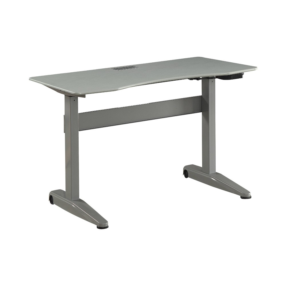 Photos - Office Desk Small Washoe Height Adjustable Desk Gray - miBasics