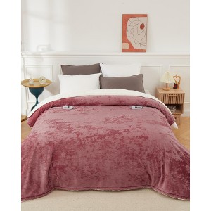 Heated Blanket Electric Throw 50" x 60", Ultra Soft Velvet, Fast Heating with 4 Heat Settings & 4-Hour Auto-Off, Machine Washable, ETL Certified - 1 of 4