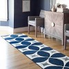 Nuloom Gabriela Trellis 2x10 Runner Rug for Living Room Bedroom Dining Room Entryway Hallway Kitchen, Navy/White - 2 of 4