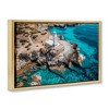 Stupell Industries Mediterranean Lighthouse Overlook Floating Frame Canvas Art - 2 of 4