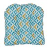 Blazing Needles, 19-inch U-Shaped Spun Polyester Outdoor Tufted Dining Chair Cushion - 2 of 2