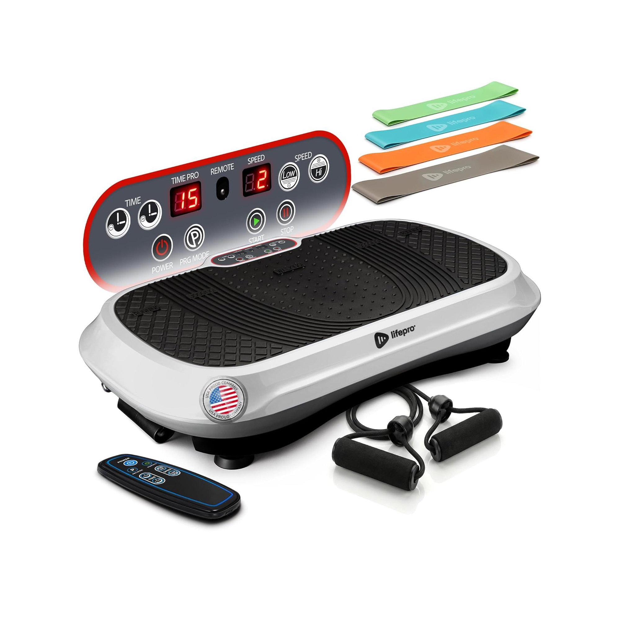 Lifepro Waver Vibration Plate Exercise Machine – Full-Body Vibrating Plate for Lymphatic Drainage, Toning & Weight Loss – Fitness Gift