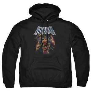 Men's Justice League Wonder Woman Galaxy Poster Pull-Over Hoodie - 1 of 4