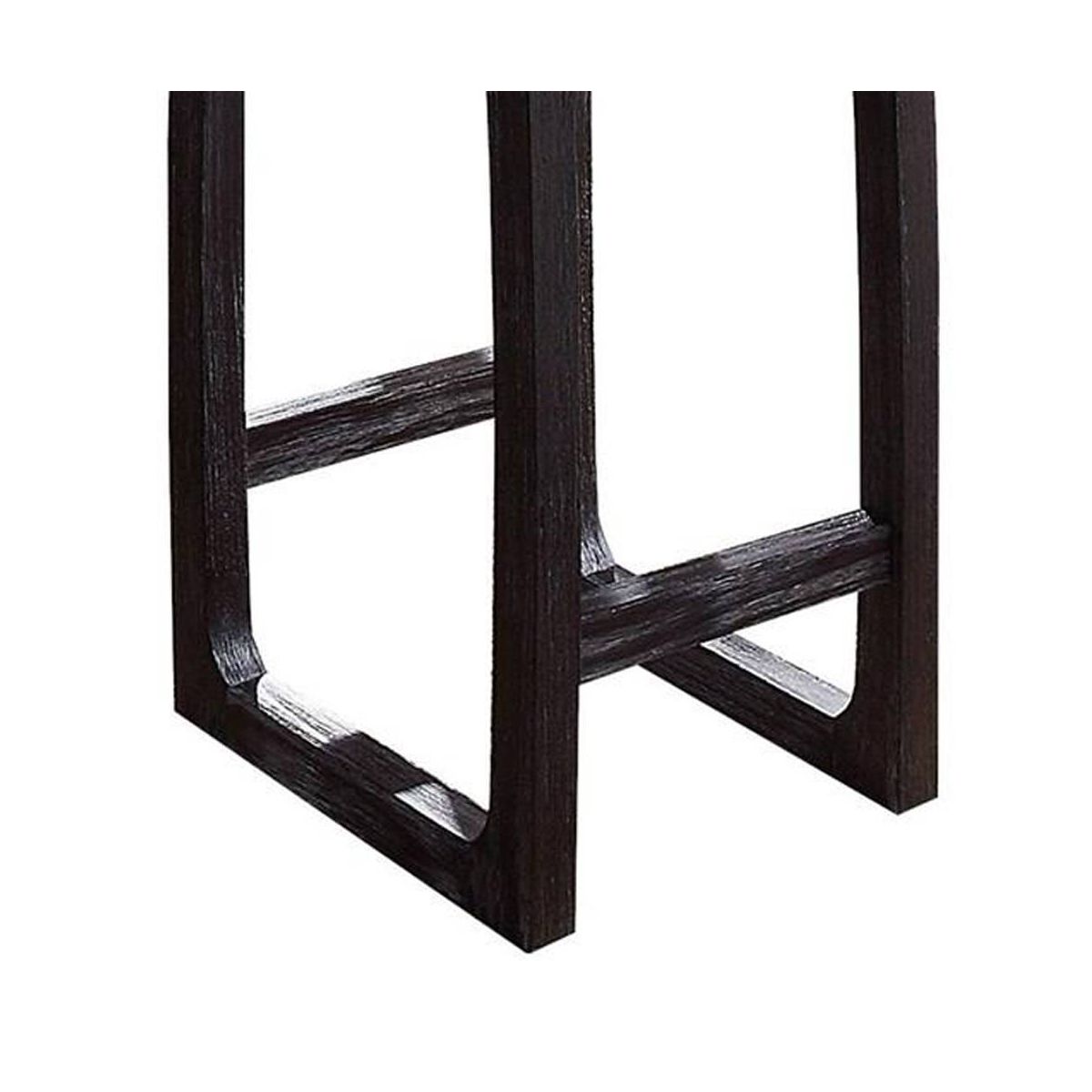 16" Razo Counter Height Barstool Fabric/Weathered Espresso - Acme Furniture: Linen Upholstered, Wood Base - thumbnail 5