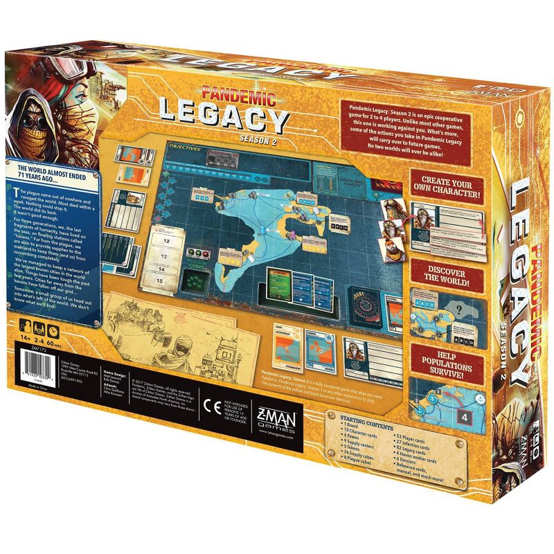 Zman Games Pandemic: Legacy Season 2 (Yellow Edition) Board Game, 3 of 8