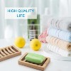 LunaLulinlk Soap Holder Soap Dish, Bamboo Soap Dish, 2 Pack Wood Soap Holder, Bar Soap Holder for Shower, Soap Tray Self Draining Natural Color - 4 of 4