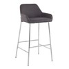 Contemporary Bar Stool with Backrest and Metal Frame for Kitchen Island or Home Bar, Set of 2 - 2 of 4