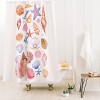 Deny Designs April Lane Art Watercolor Seashells Shower Curtain Cream - 2 of 3