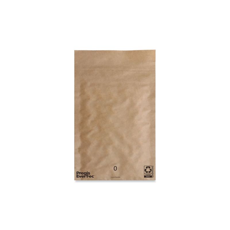 Pregis EverTec Curbside Recyclable Padded Mailer, #0, Kraft Paper, Self-Adhesive Closure, 7 x 9, Brown, 300/Carton, 2 of 6